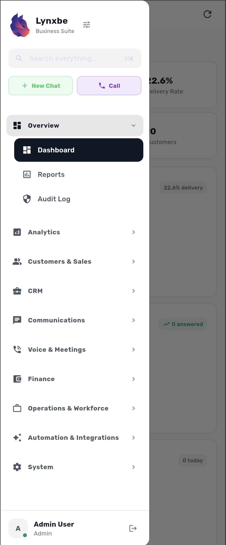 Platform home dashboard
