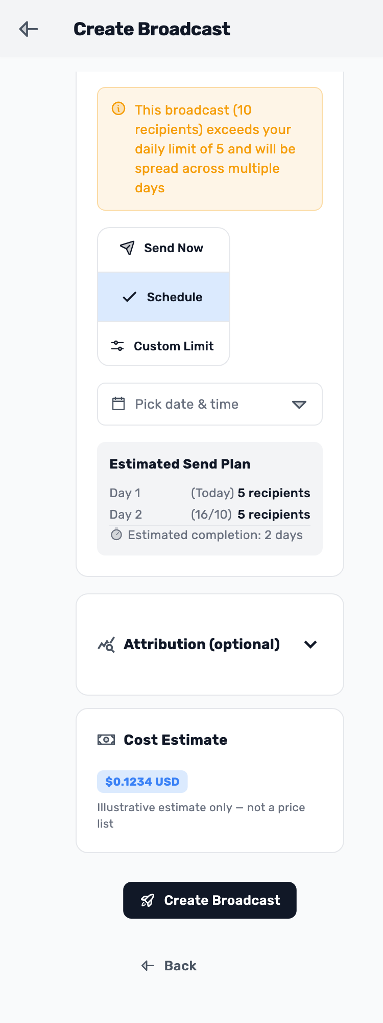 Lynxbe screen: Check the device clock too Isolated demonstration data.