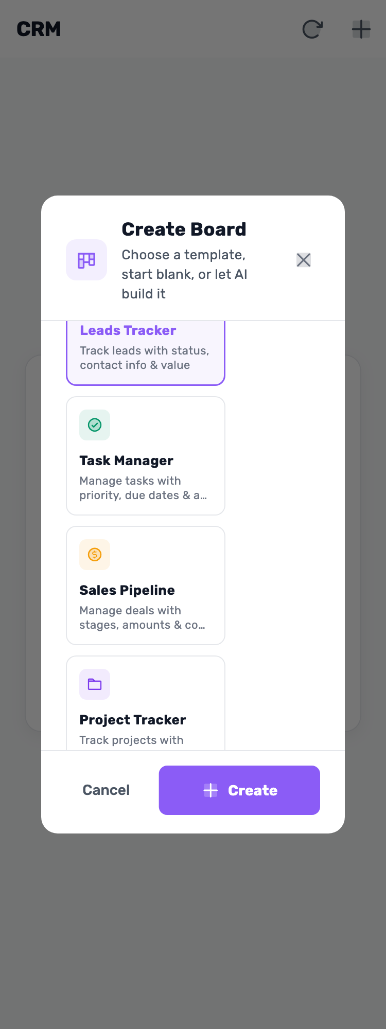 Original Lynxbe screen: Start with a new board. Lead board with isolated demonstration data.