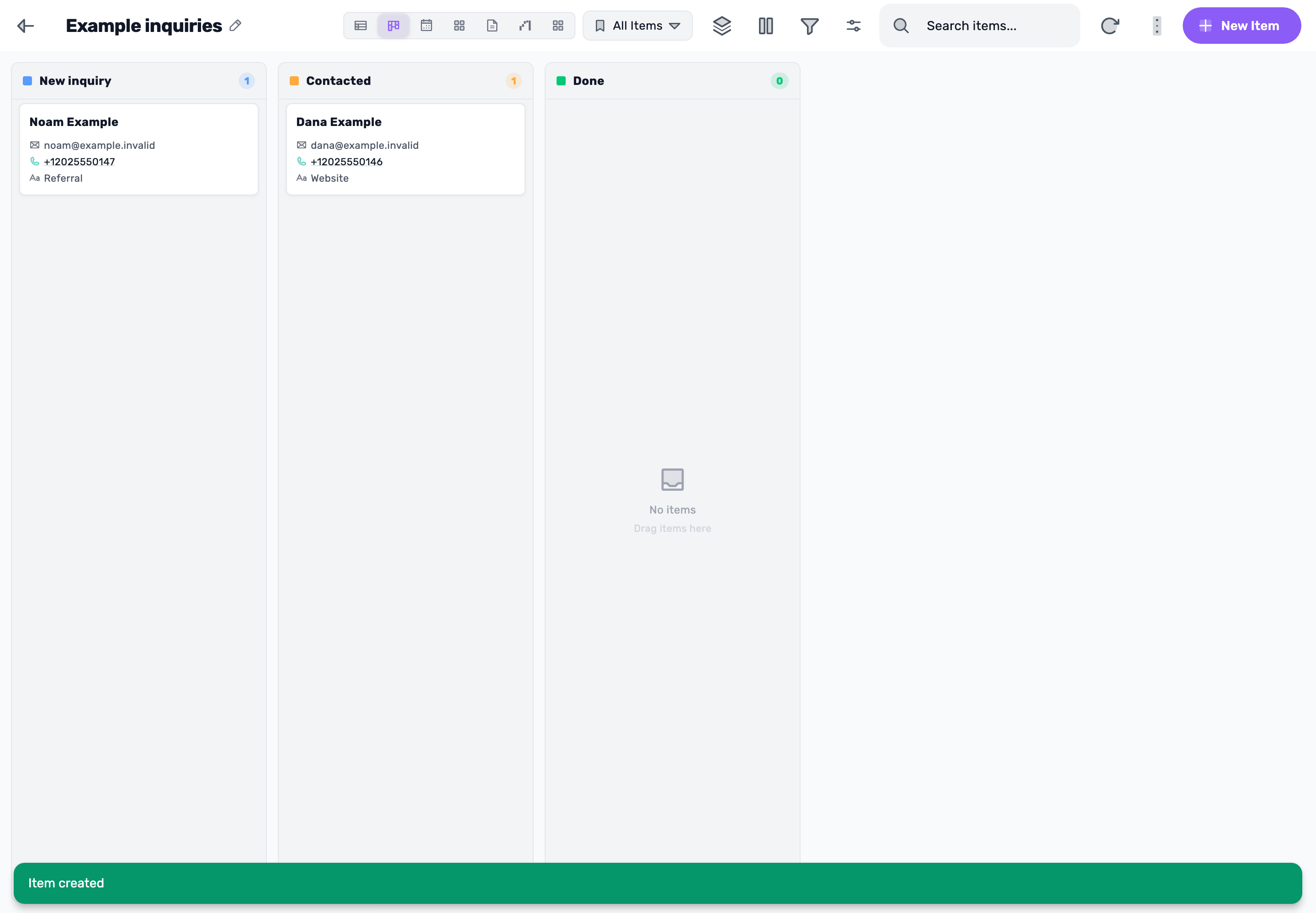 Preview from the guide: Lead boards. From inquiry to clear progress.