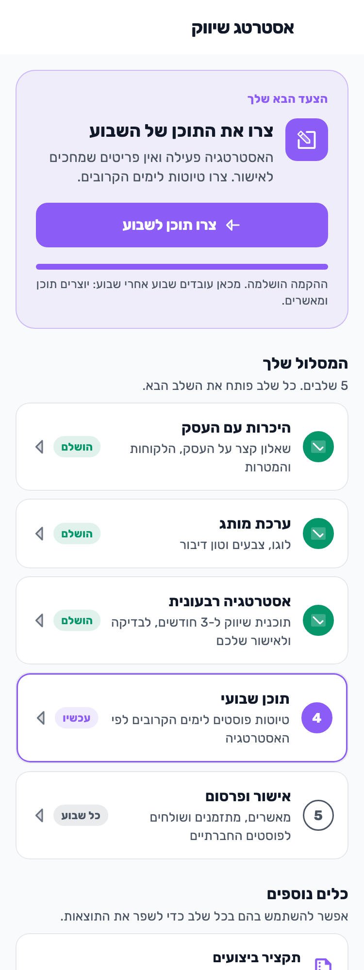 מסך Lynxbe מקורי: תוכנית ברורה. תוכן שנבדק. נתוני הדגמה מבודדים.