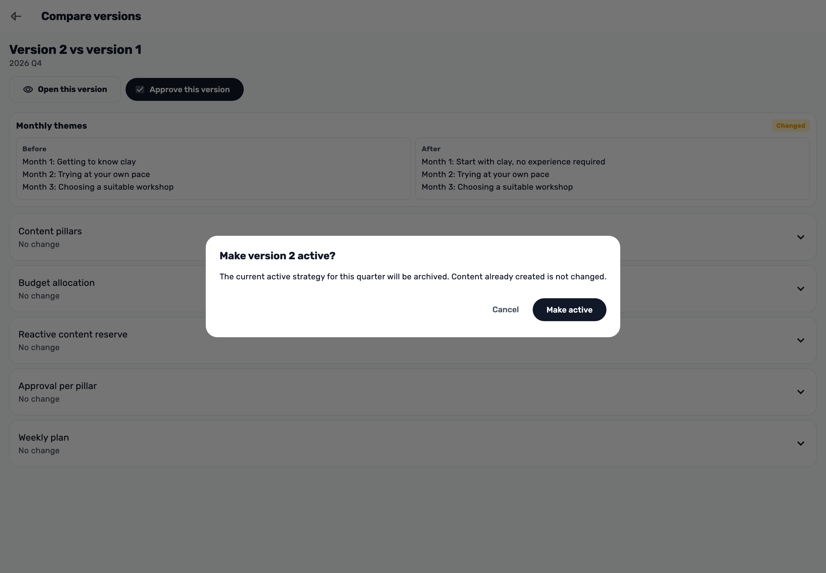 Original Lynxbe screen: Activate the reviewed plan. Isolated demonstration data.