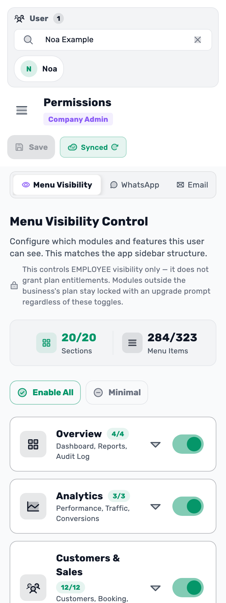 Original Lynxbe screen: Start with the right person. Isolated demonstration data.