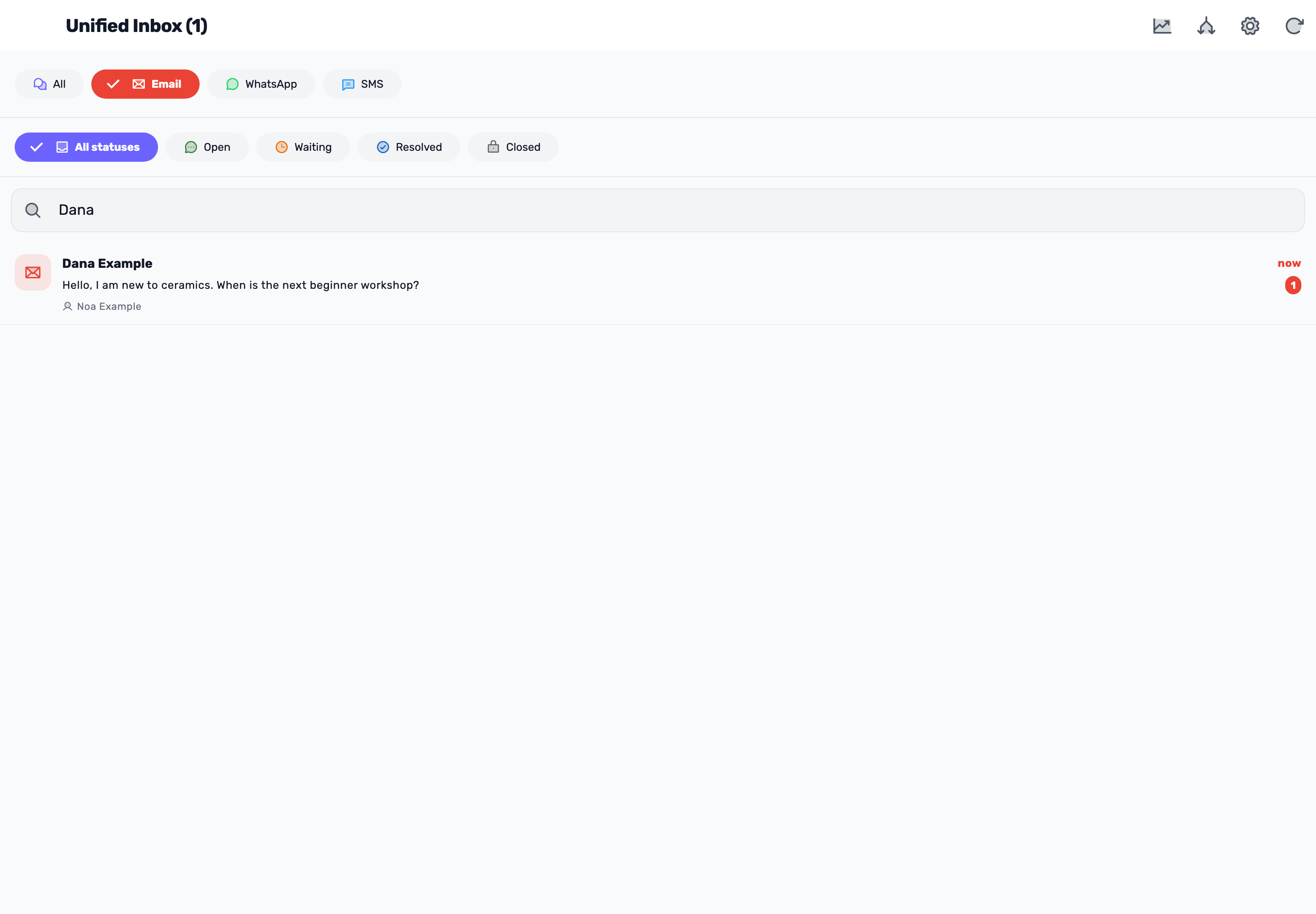 Original Lynxbe screen: Noa owns it. And it shows. Isolated demonstration data.