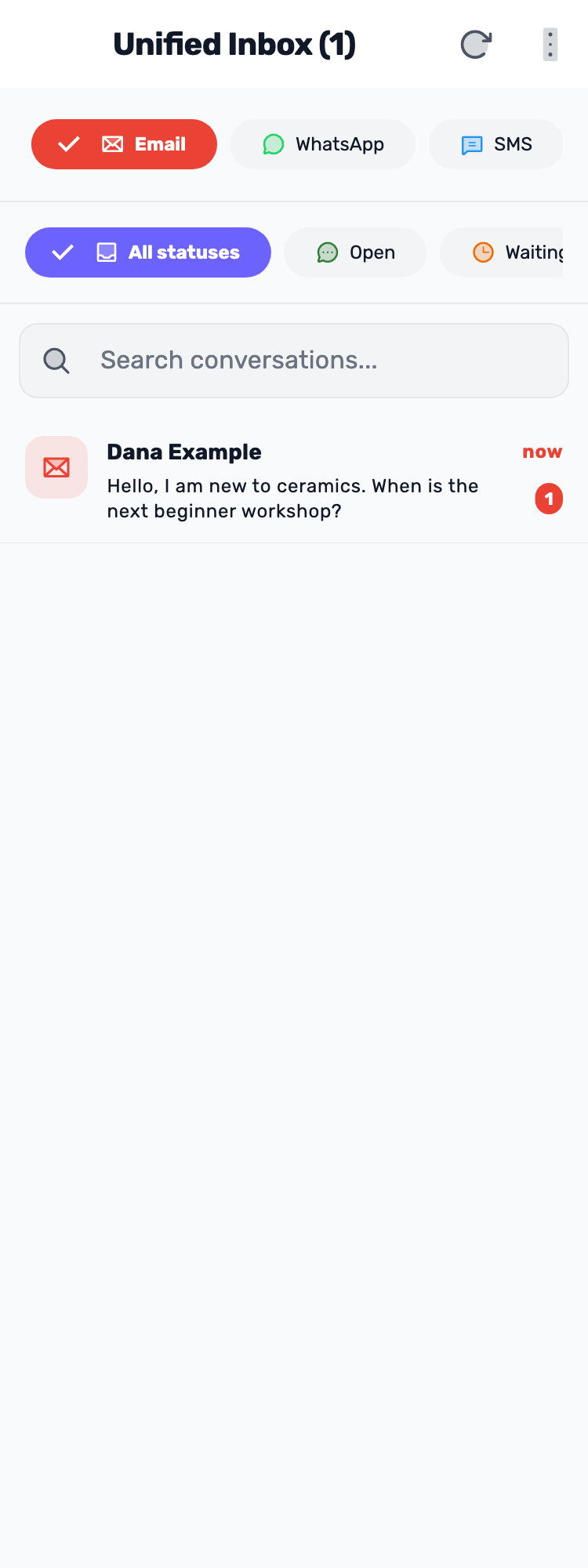 Original Lynxbe screen: Start with the right channel. Isolated demonstration data.