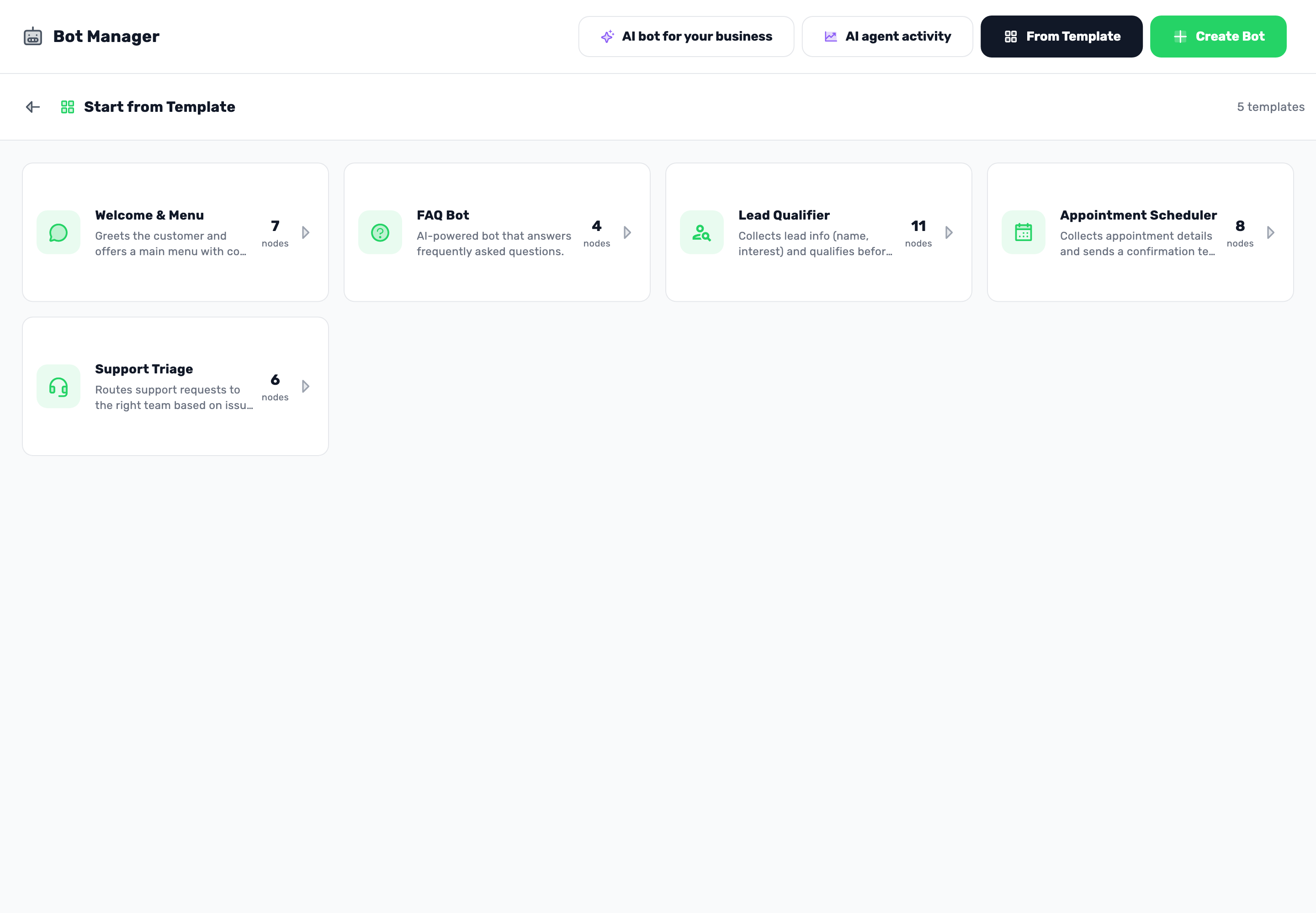 Original Lynxbe screen: Start with a ready-made example. Isolated demonstration data.
