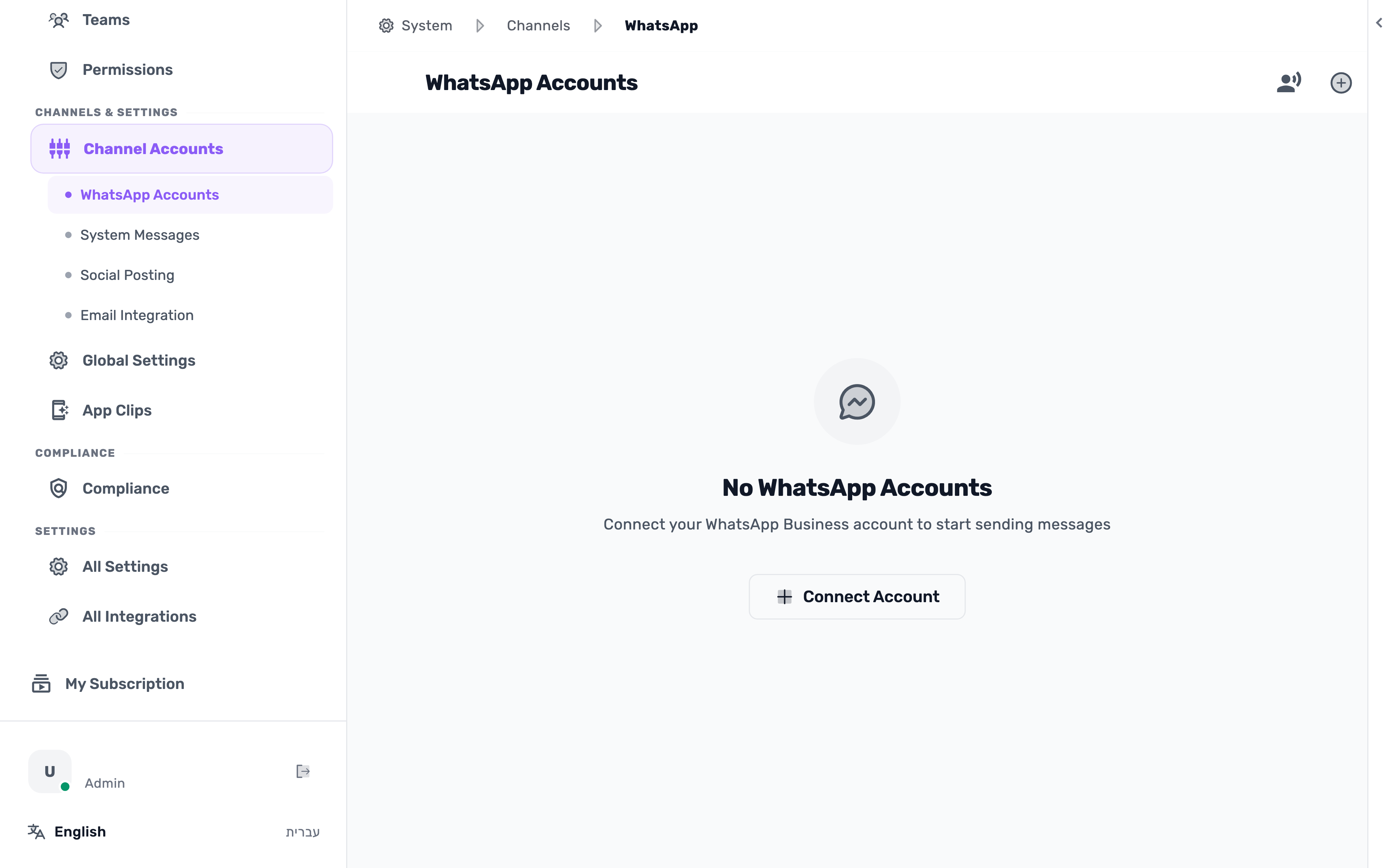 Preview from the guide: Connect WhatsApp to your business