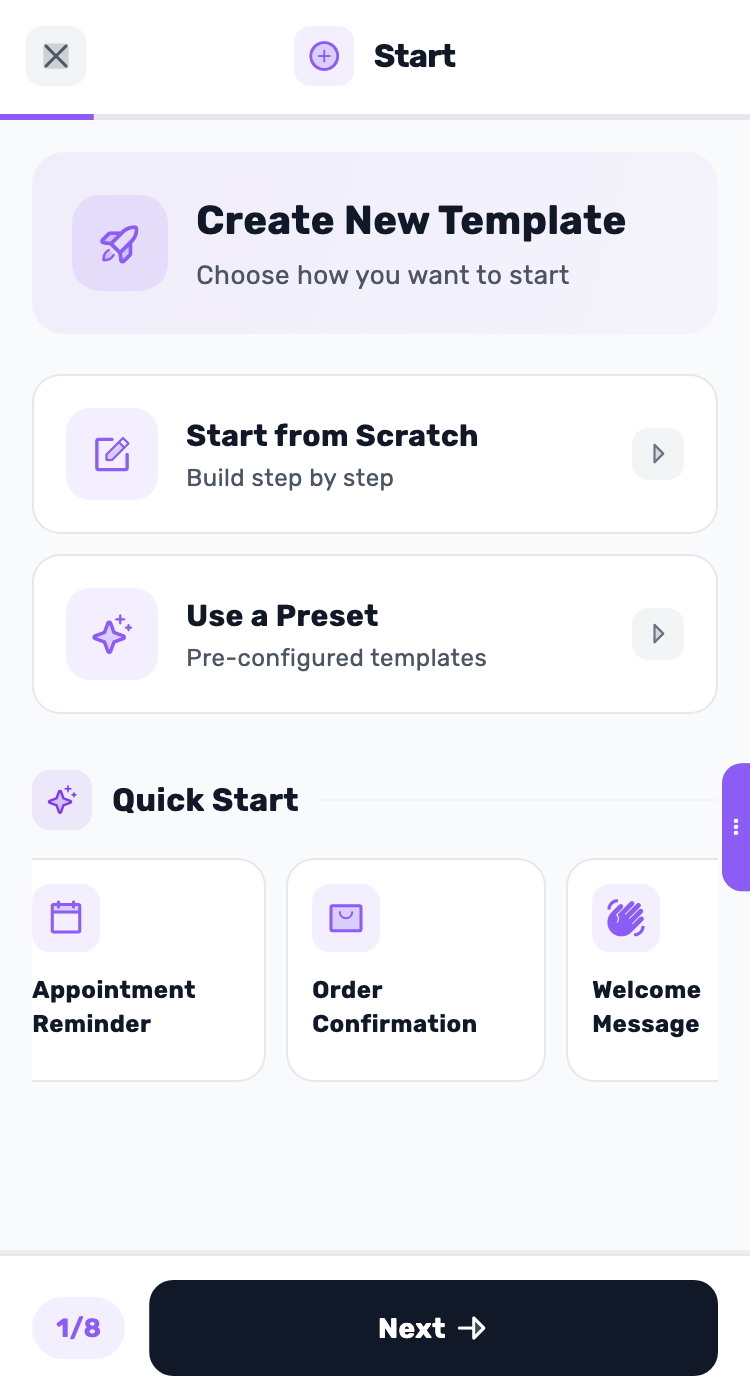 Lynxbe screen: Start from an example. Demonstration data.